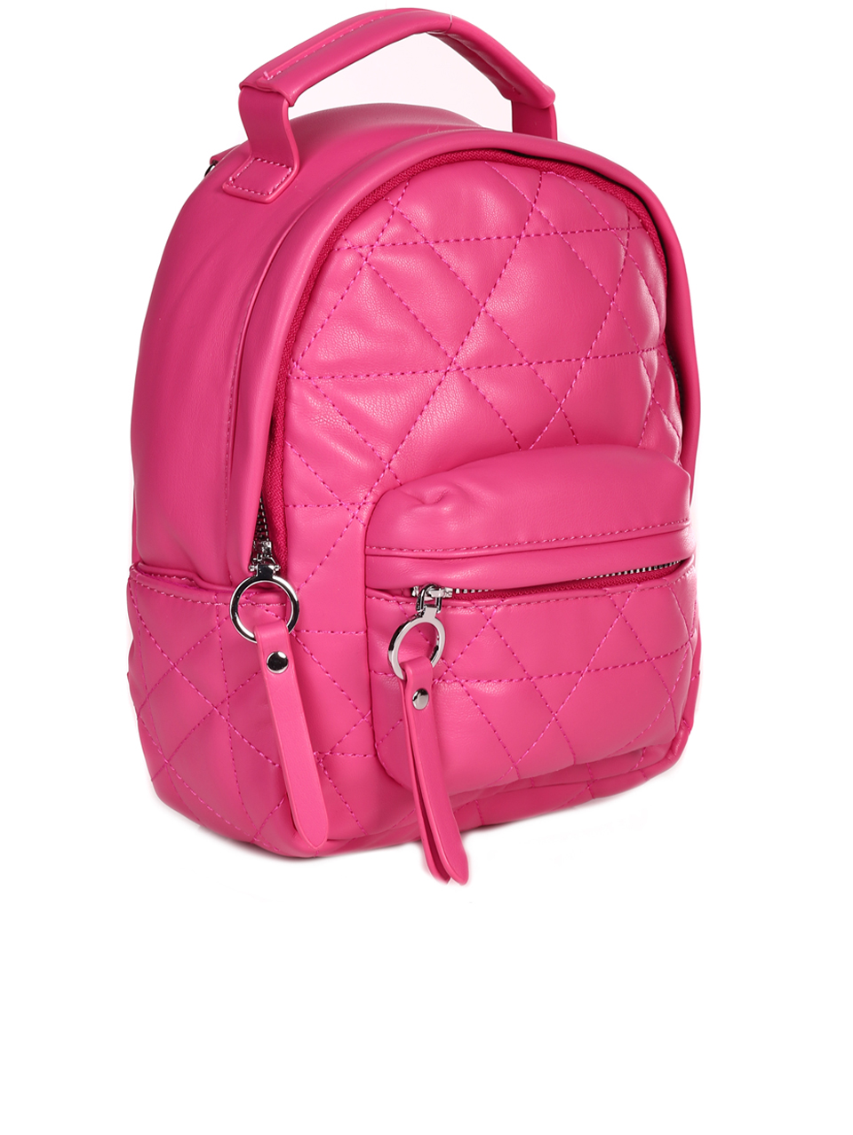 Дамска малка раничка в цвят фуксия 9Q-23068 coral