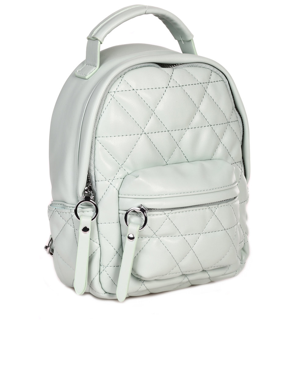 Дамска малка раничка в зелено 9Q-23068 green