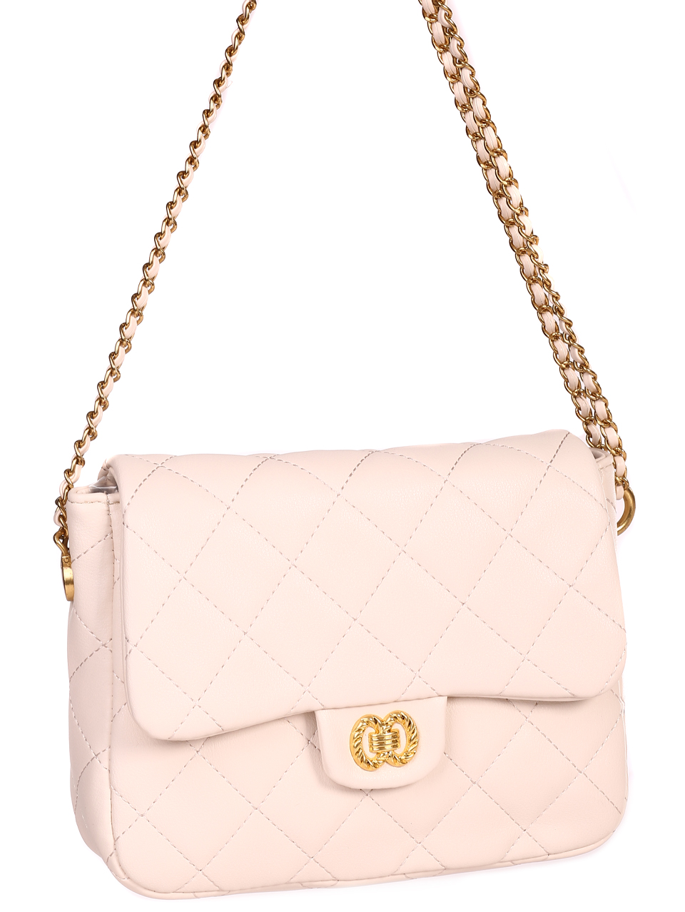 Дамска малка чанта в бежово 9Q-23071 off white