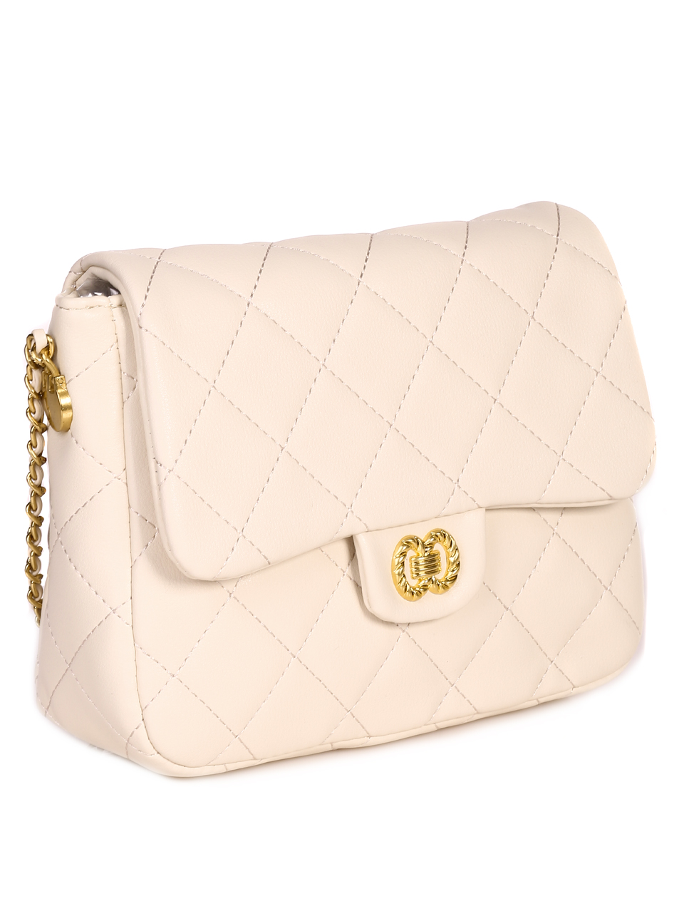 Дамска малка чанта в бежово 9Q-23071 off white