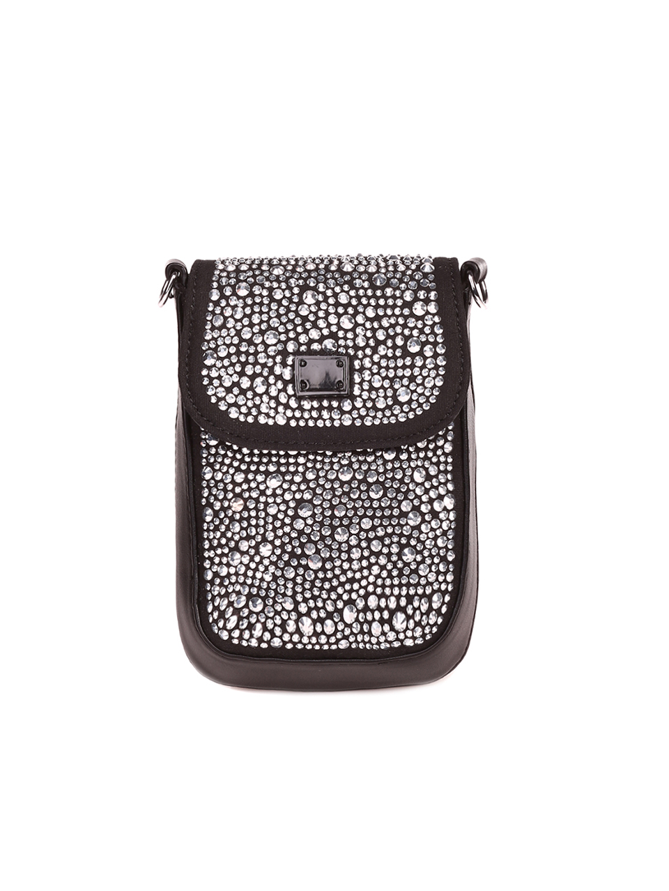 Малка чанта с декоративни камъни 9Q-23079 black