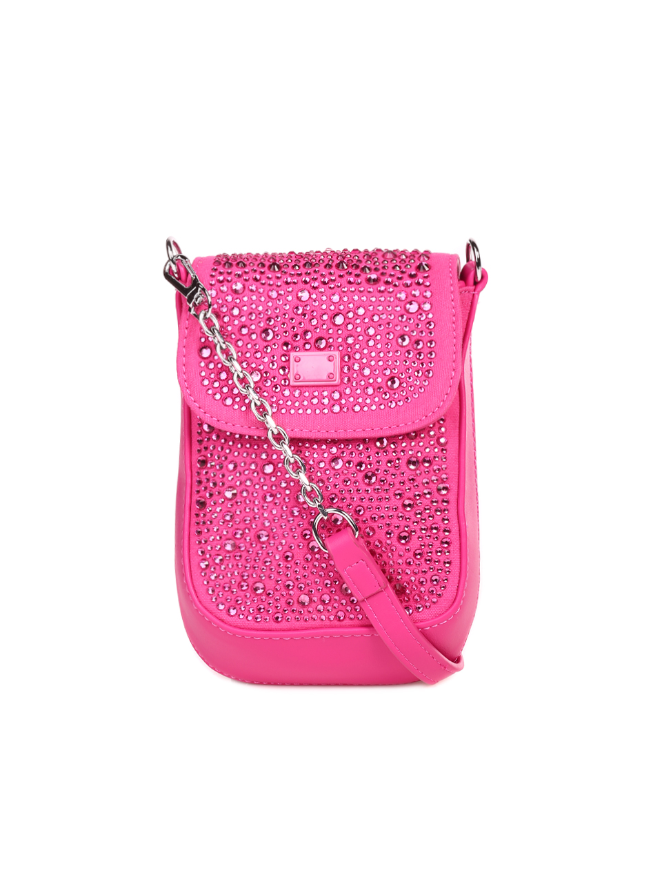 Малка чанта с декоративни камъни 9Q-23079 fuchsia