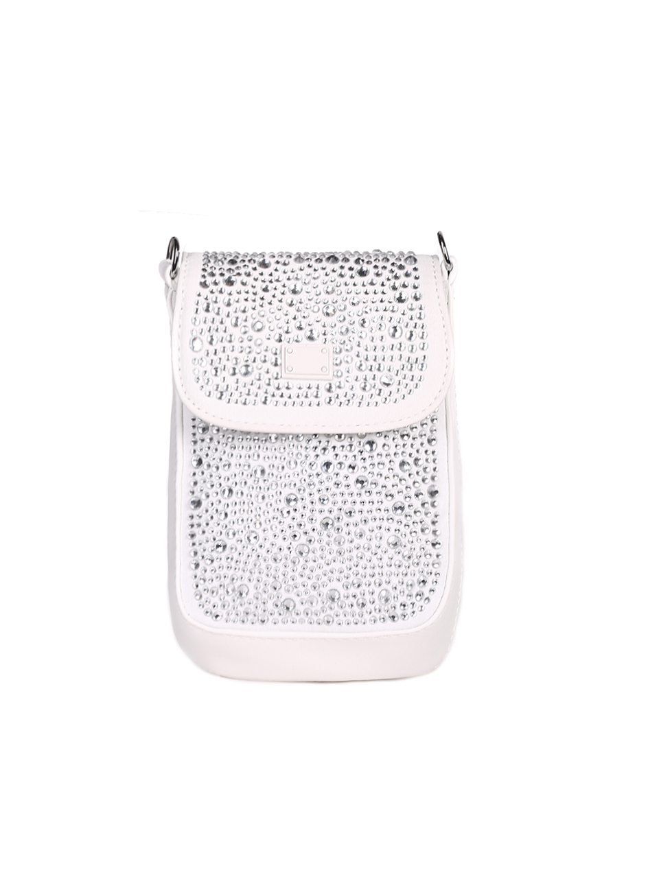 Малка чанта с декоративни камъни 9Q-23079 white
