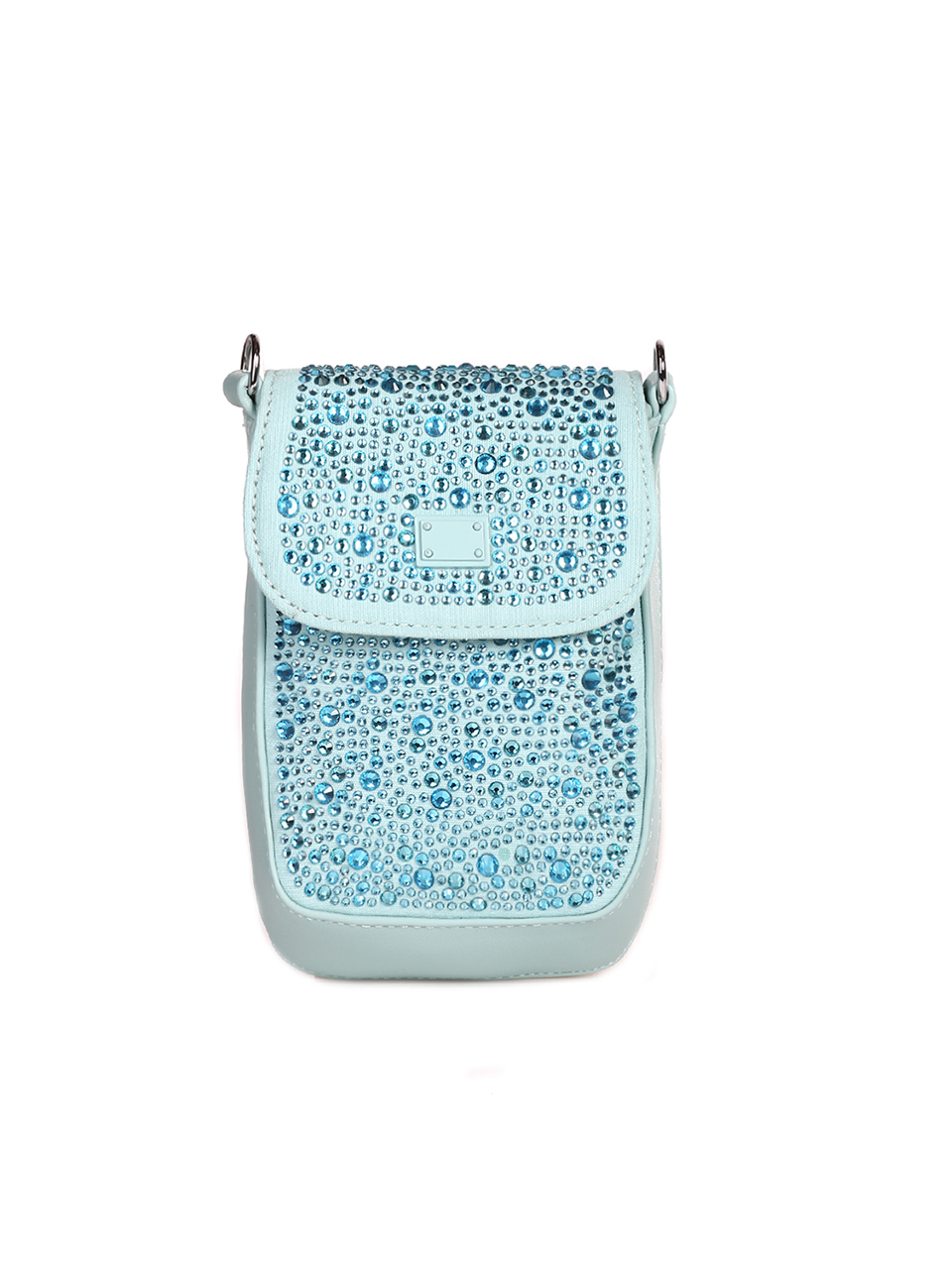 Малка чанта с декоративни камъни 9Q-23079 blue