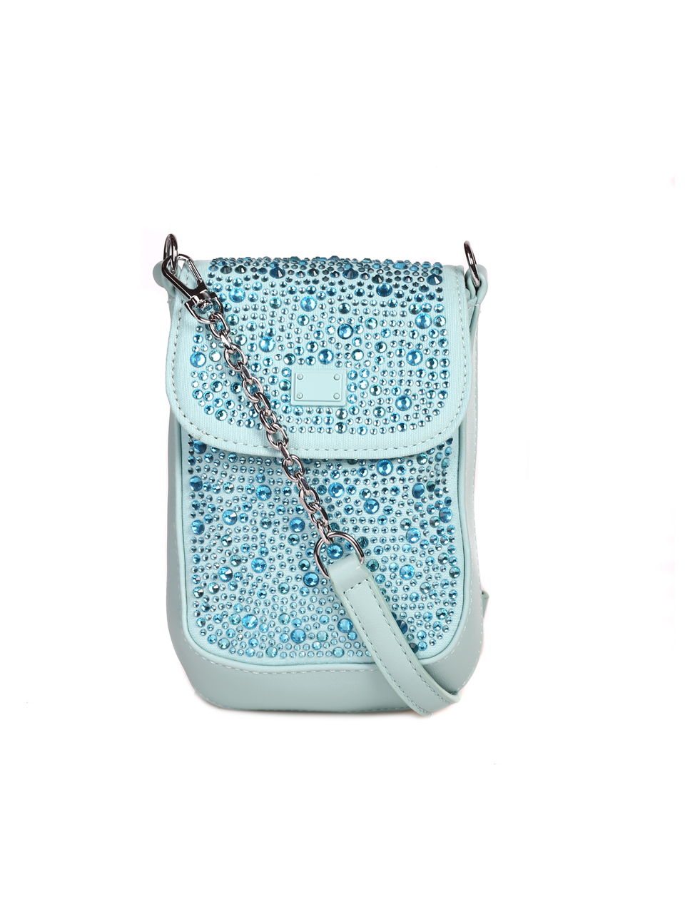 Малка чанта с декоративни камъни 9Q-23079 blue