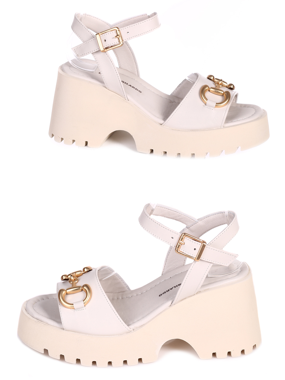 Ежедневни дамски комфортни сандали от естествена кожа 4AT-23290 beige