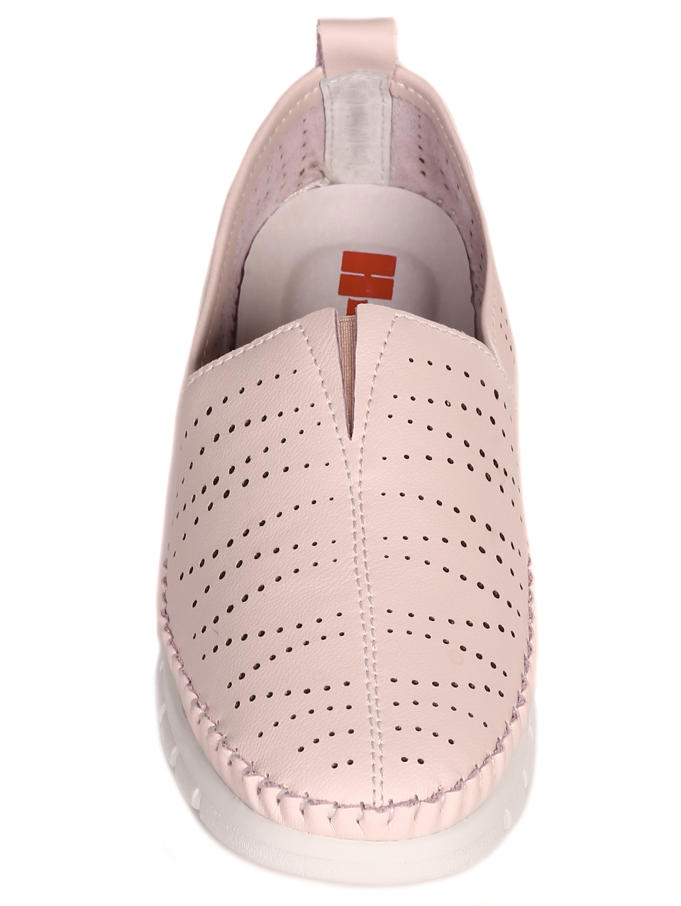 Ежедневни равни дамски обувки от естествена кожа 3AF-23145 pink