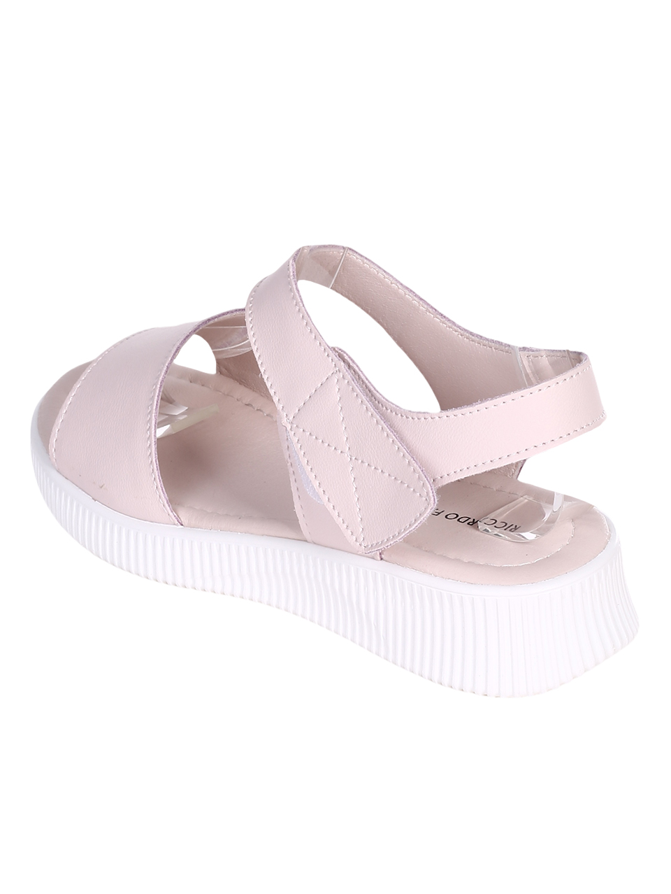 Ежедневни дамски сандали от естетвена кожа в розово 4AF-23168 pink