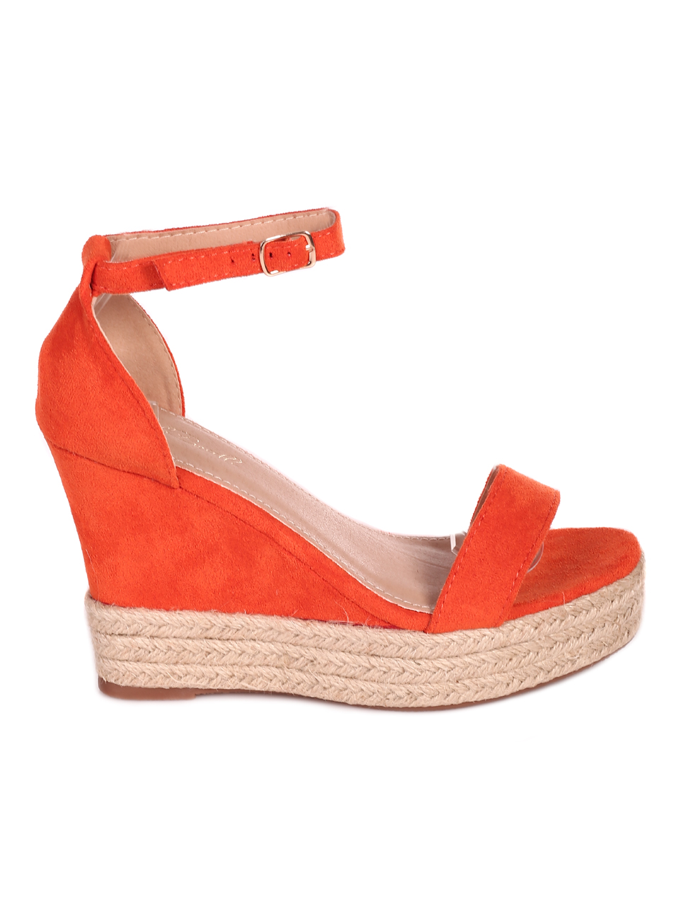 Елегантни дамски сандали на платформа в оранжево 4U-23264 orange