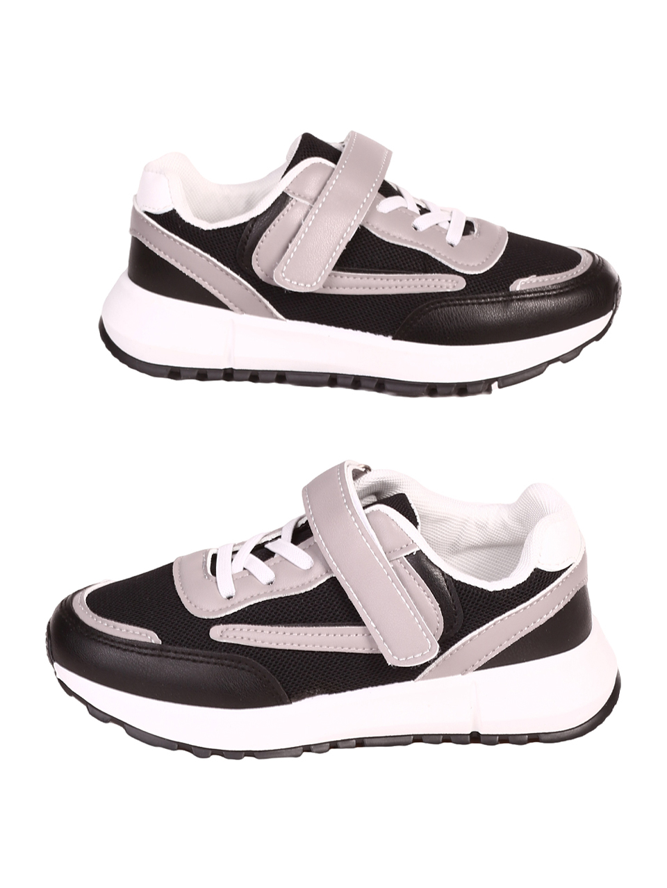 Ежедневни детски комфортни обувки 18U-23236 black/grey