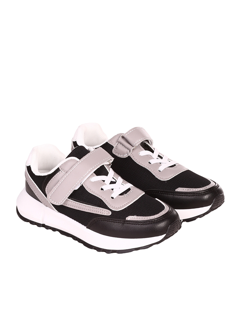 Ежедневни детски комфортни обувки 18U-23236 black/grey