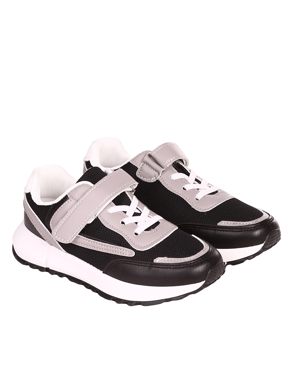 Ежедневни детски комфортни обувки 18U-23236 black/grey