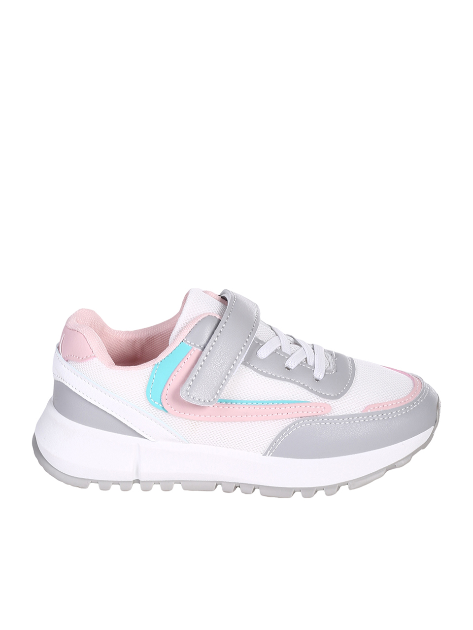 Ежедневни детски комфортни обувки 18U-23236 white/pink/grey
