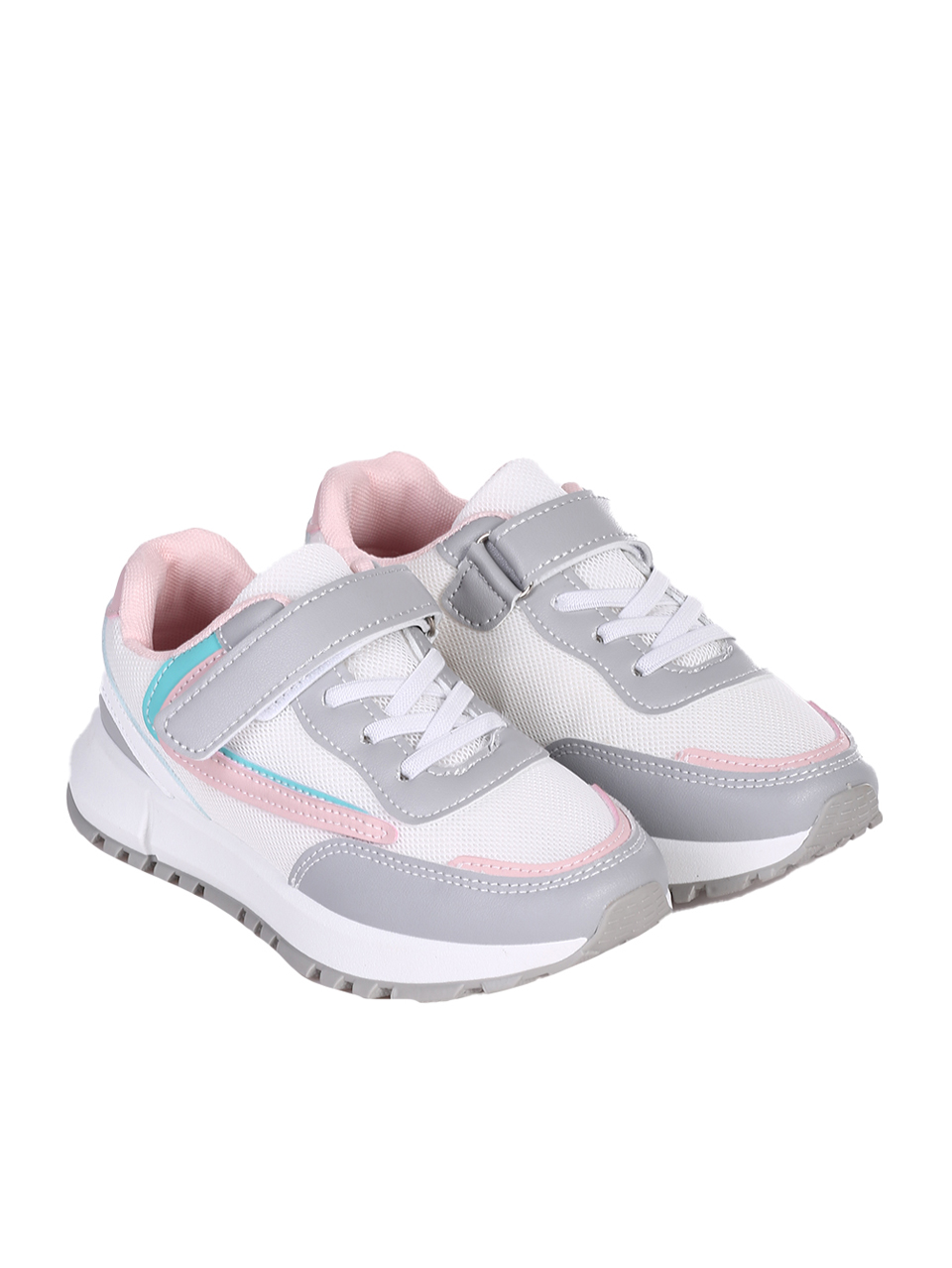 Ежедневни детски комфортни обувки 18U-23236 white/pink/grey