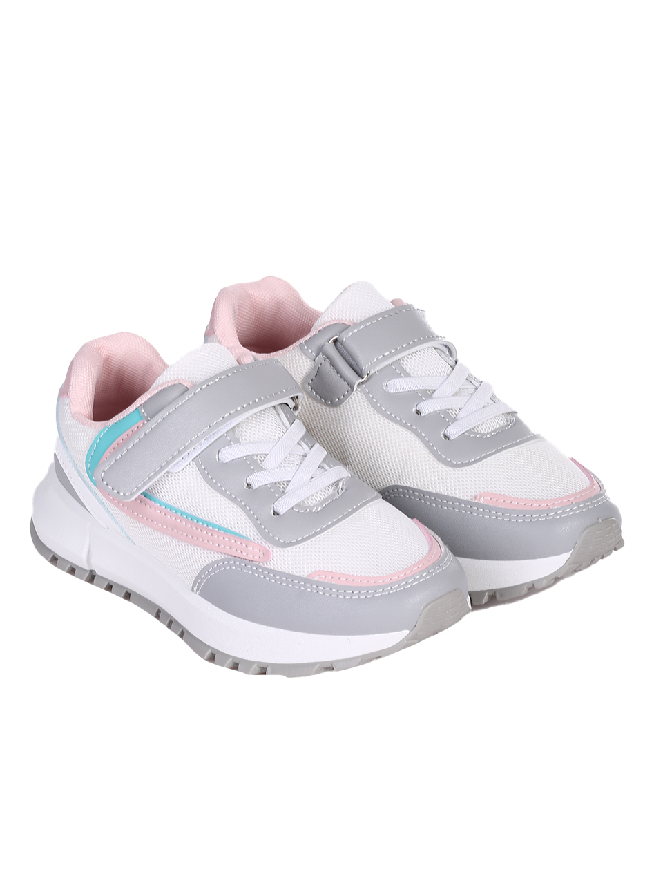 Ежедневни детски комфортни обувки 18U-23236 white/pink/grey