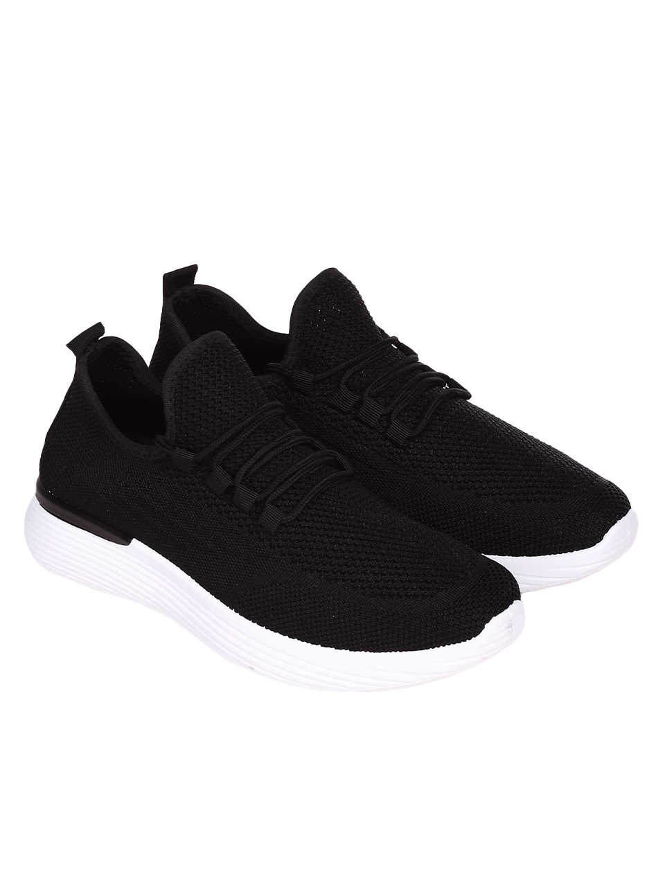 Ежедневни мъжки комфортни обувки в черно 7U-23217 black
