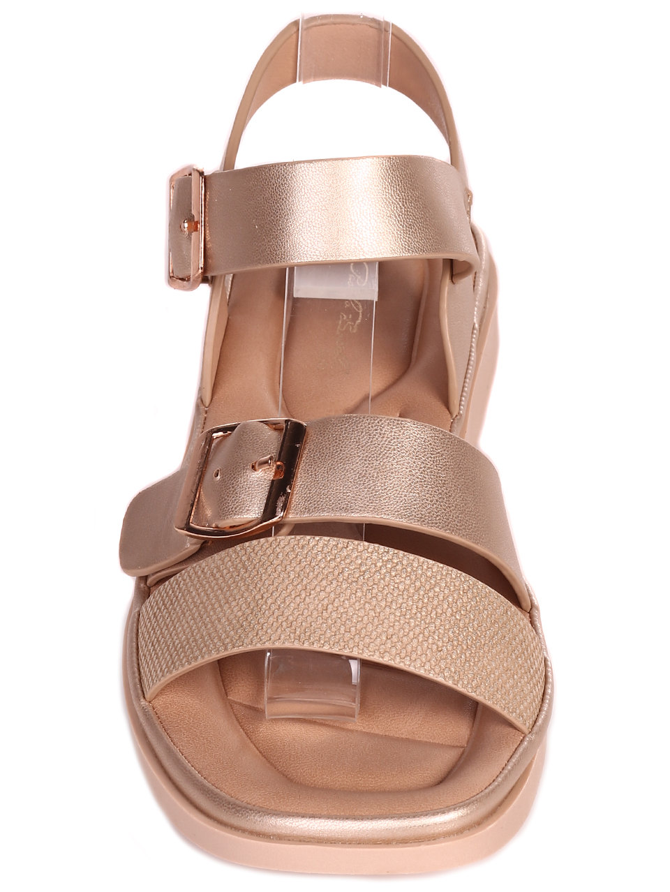 Ежедневни дамски равни сандали в бежово 4H-23116 beige