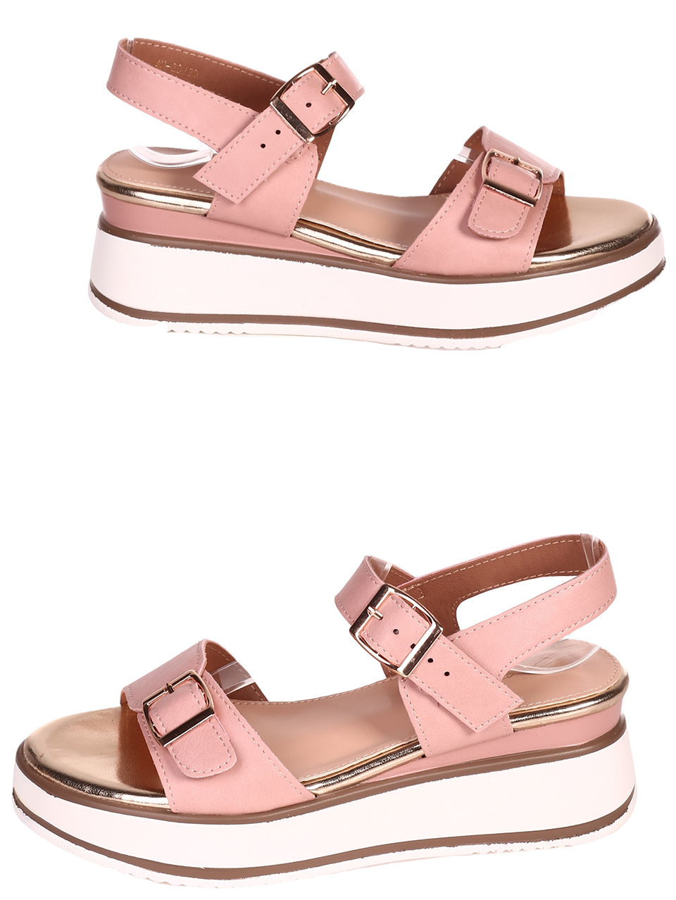 Ежедневни дамски сандали на платформа в розово 4H-23126 pink