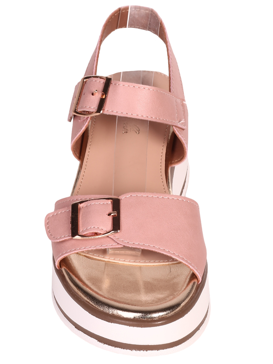 Ежедневни дамски сандали на платформа в розово 4H-23126 pink