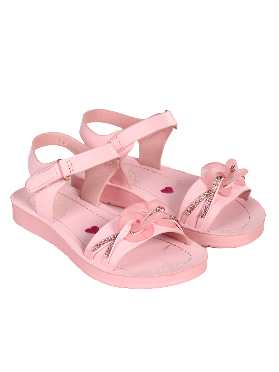 Ежедневни детски комфортни сандали в розово 17F-23241 pink