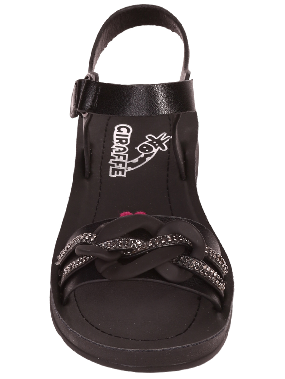 Ежедневни детски комфортни сандали в черно 17F-23241 black
