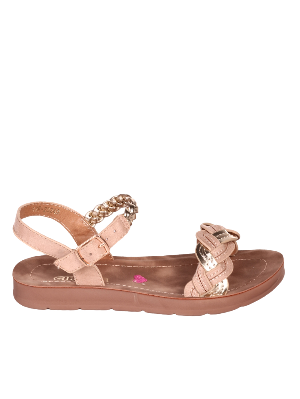 Ежедневни детски сандали в бежово 17F-23243 beige