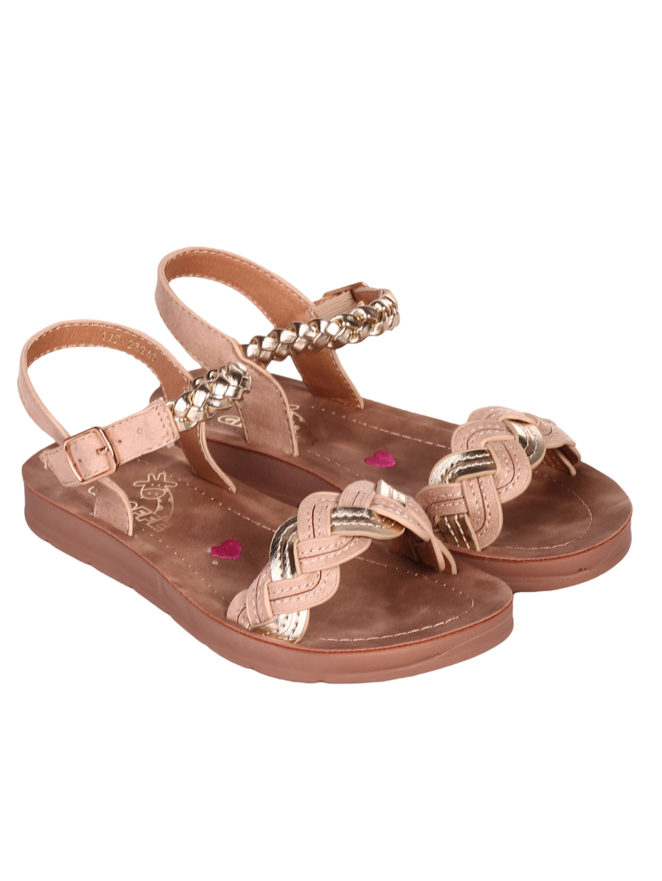 Ежедневни детски сандали в бежово 17F-23243 beige