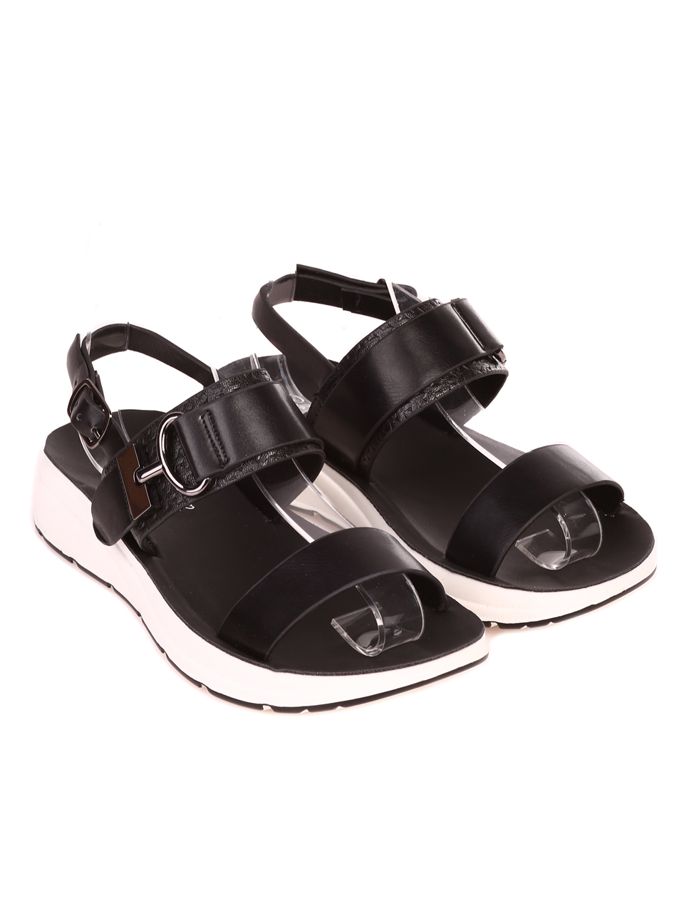 Ежедневни дамски сандали на платформа в черно 4F-23252 black