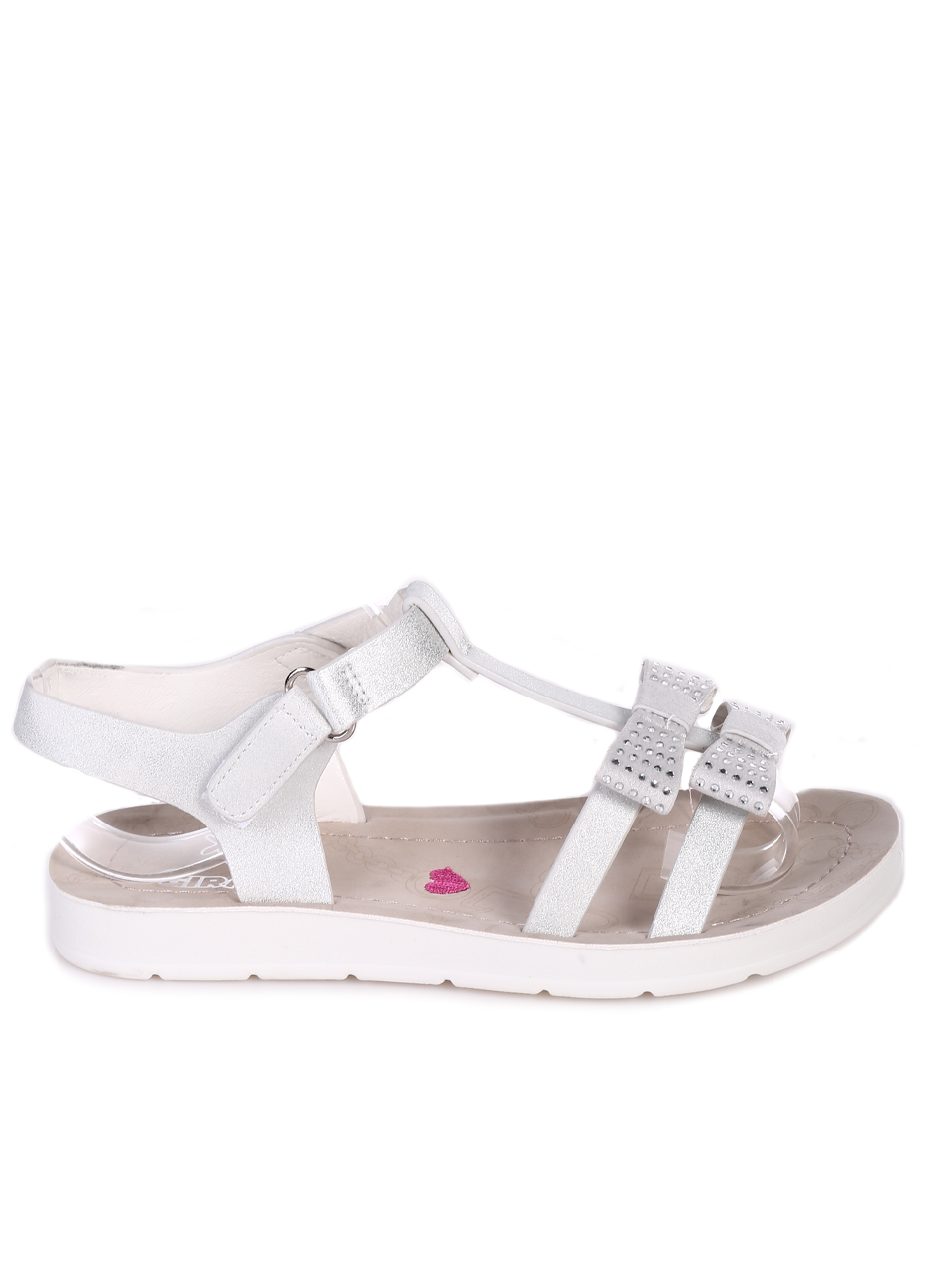 Ежедневни детски комфортни сандали в бяло 17F-23239 white