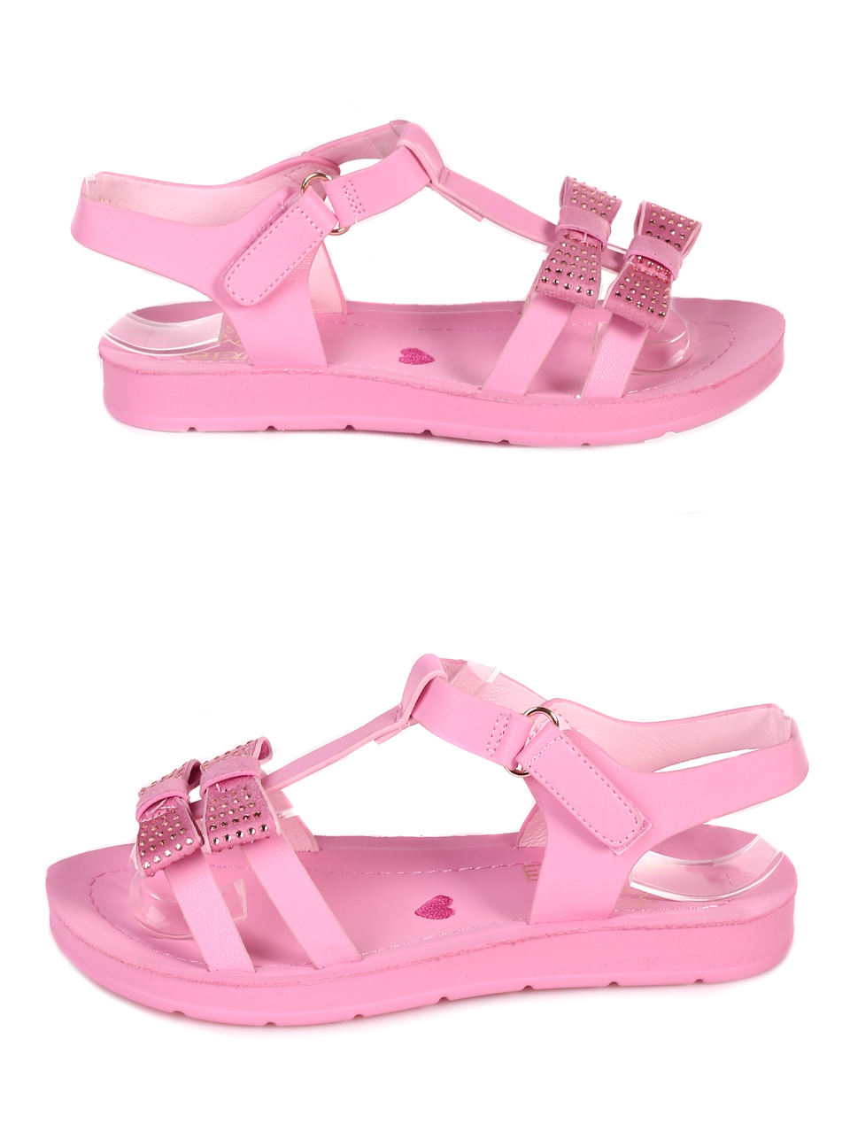 Ежедневни детски комфортни сандали в розово 17F-23239 pink