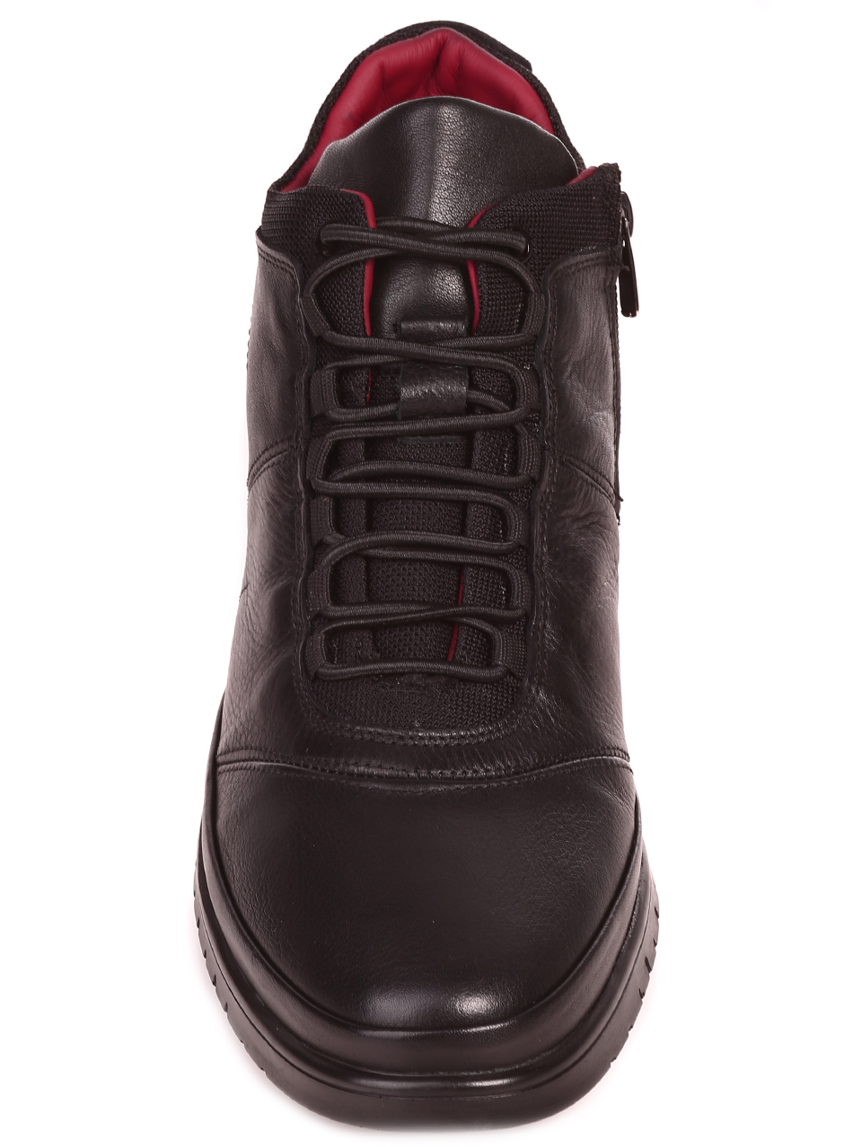Ежедневни мъжки боти от естествена кожа 10942 black