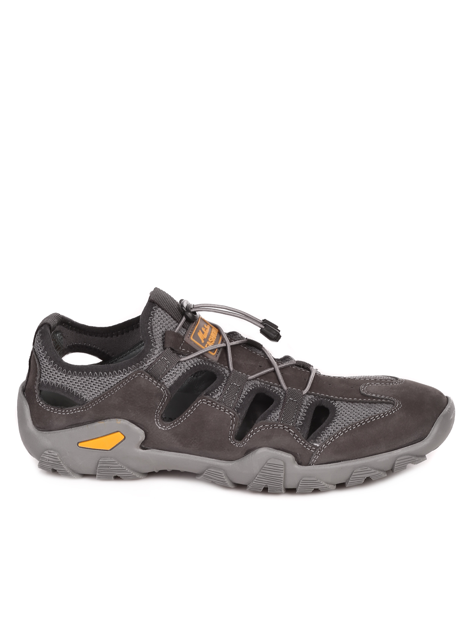 Мъжки сандали от естествена кожа в сиво 15539 G-4 grey