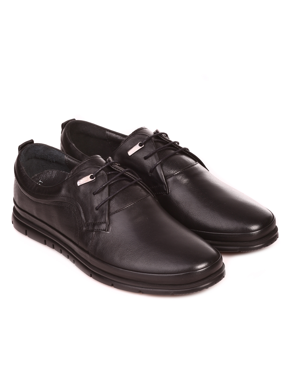 Мъжки обувки от естествена кожа в черно 5791 S-1 (5277) black