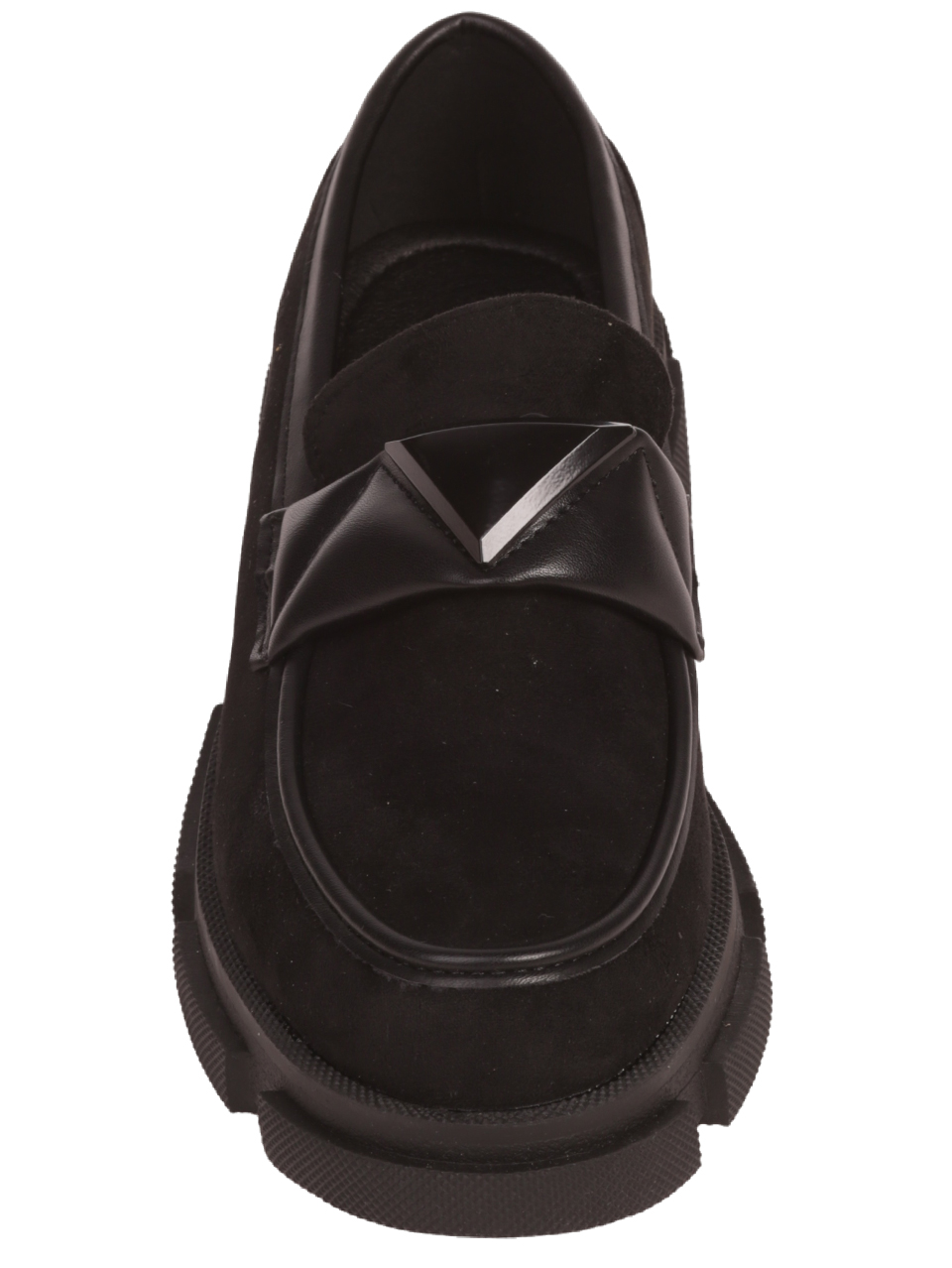 Дамски мокасини в черно  3C-23532 black 