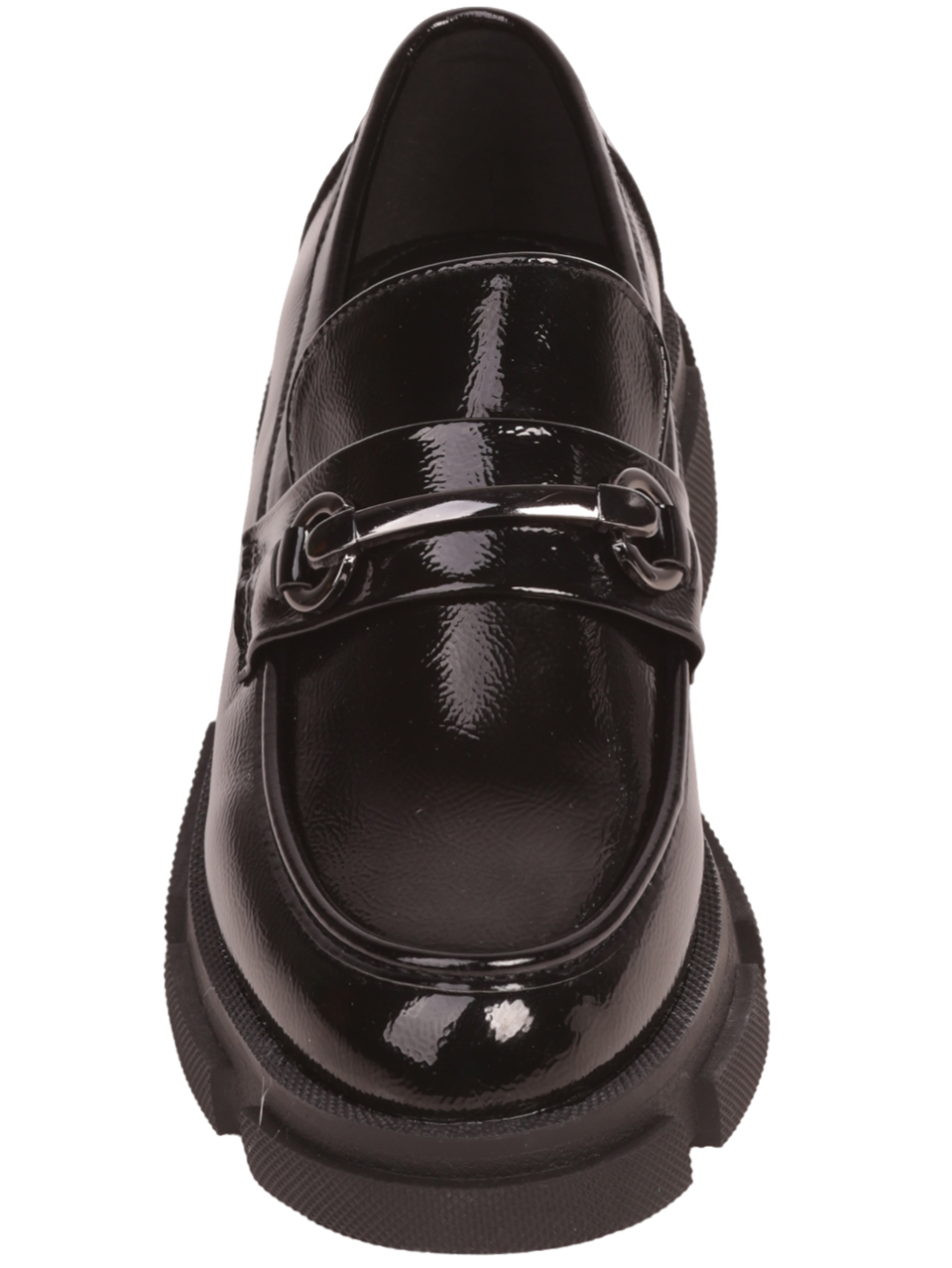 Дамски мокасини в черно 3C-23533 black patent