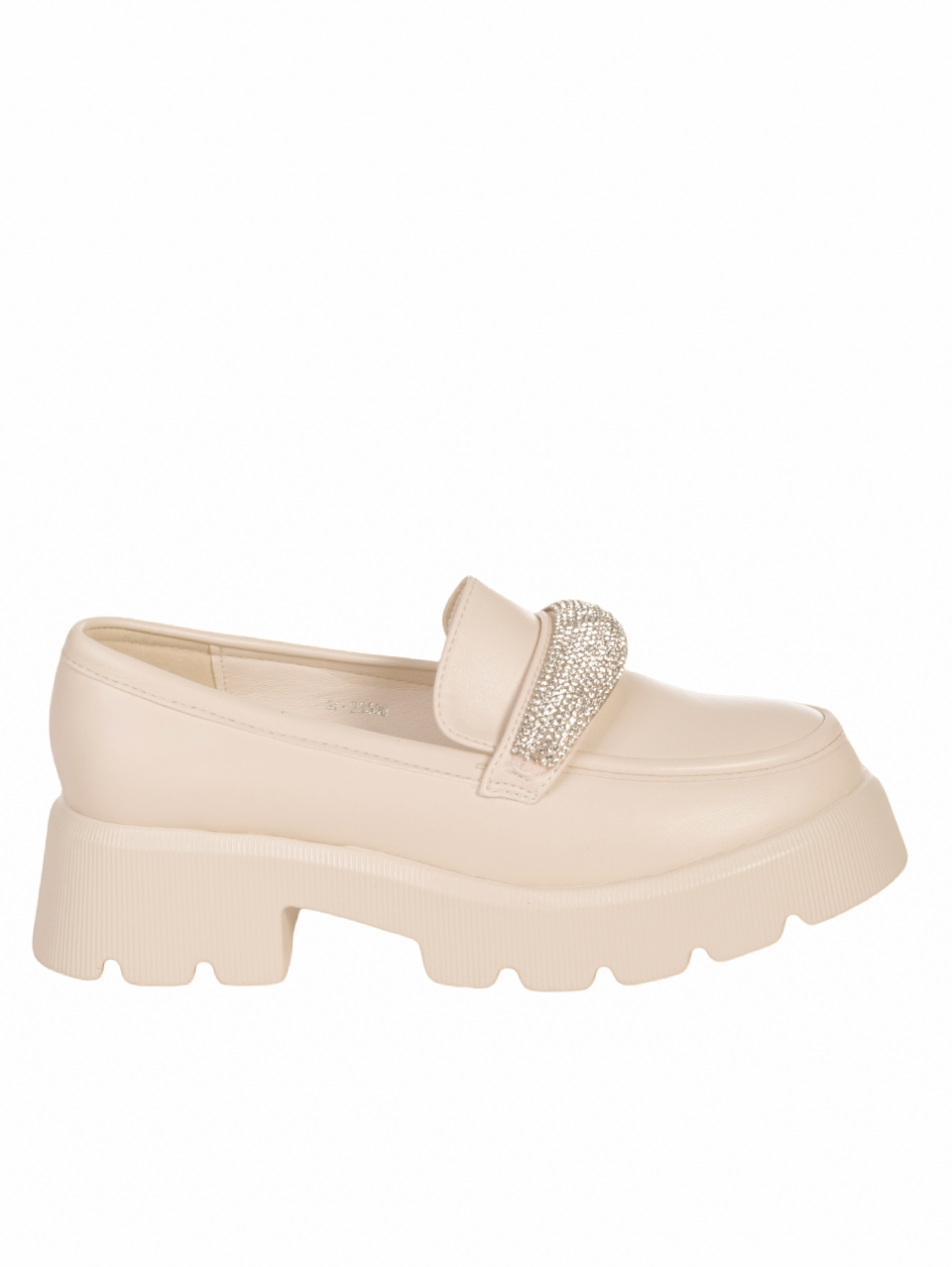 Дамски мокаини в бежово 3C-23536 beige