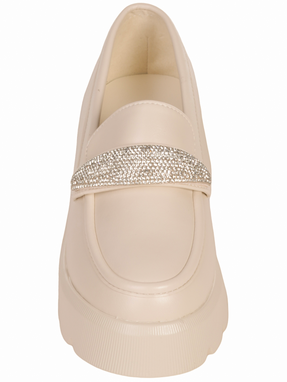 Дамски мокаини в бежово 3C-23536 beige