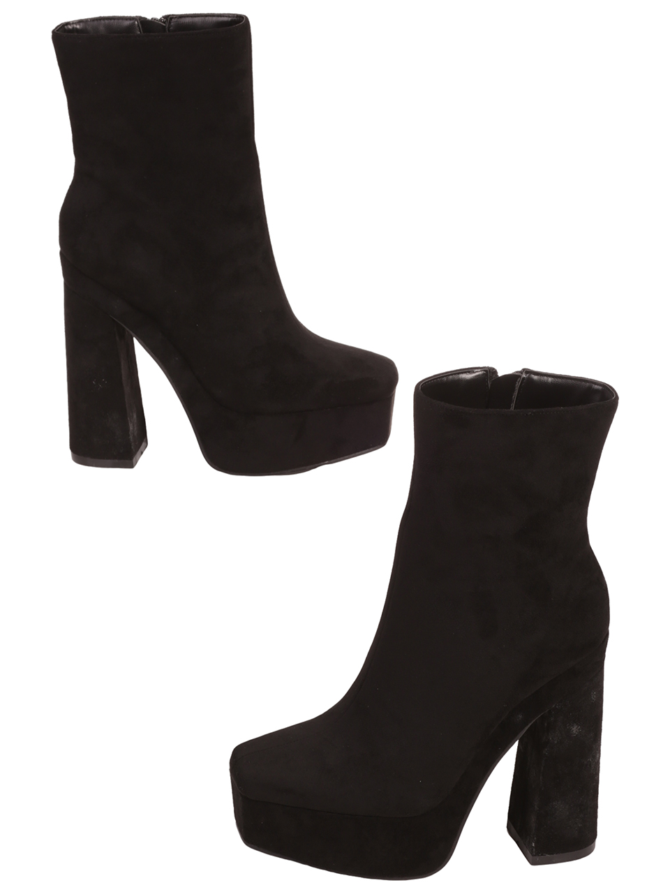Елегантни дамски боти в черно 2M-23525 black
