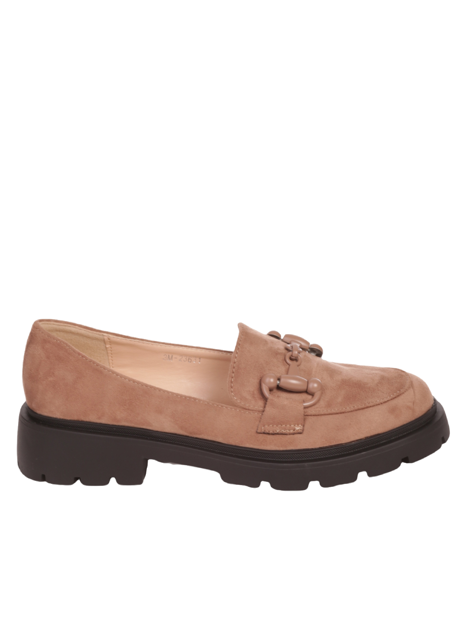 Дамски мокасини в кафяво 3M-23631 khaki