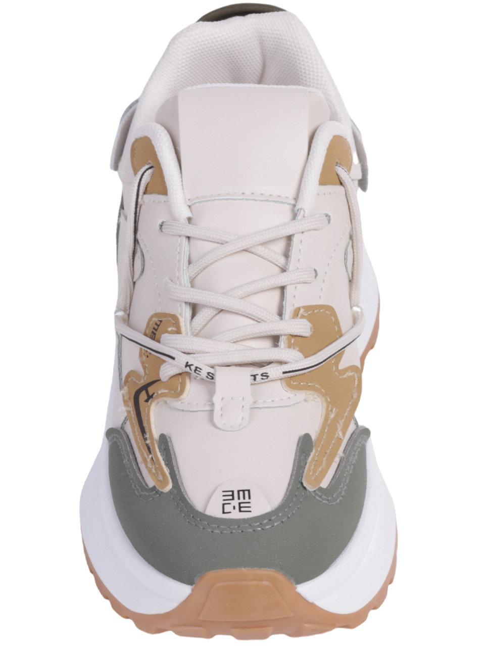 Ежедневни дамски комфортни обувки в бежово 3U-23569 beige/green