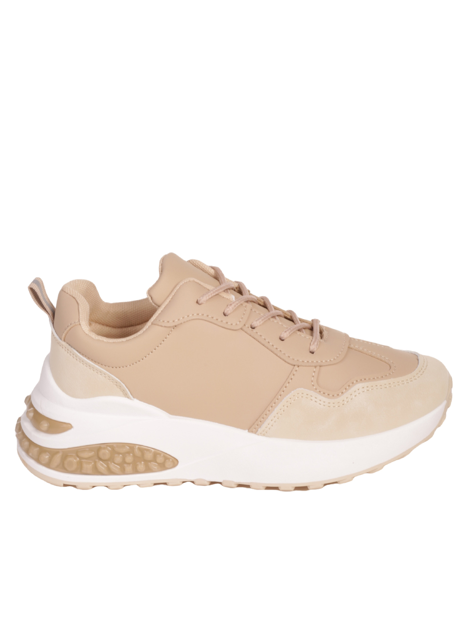 Ежедневни дамски обувки в бежово 3U-23557 beige