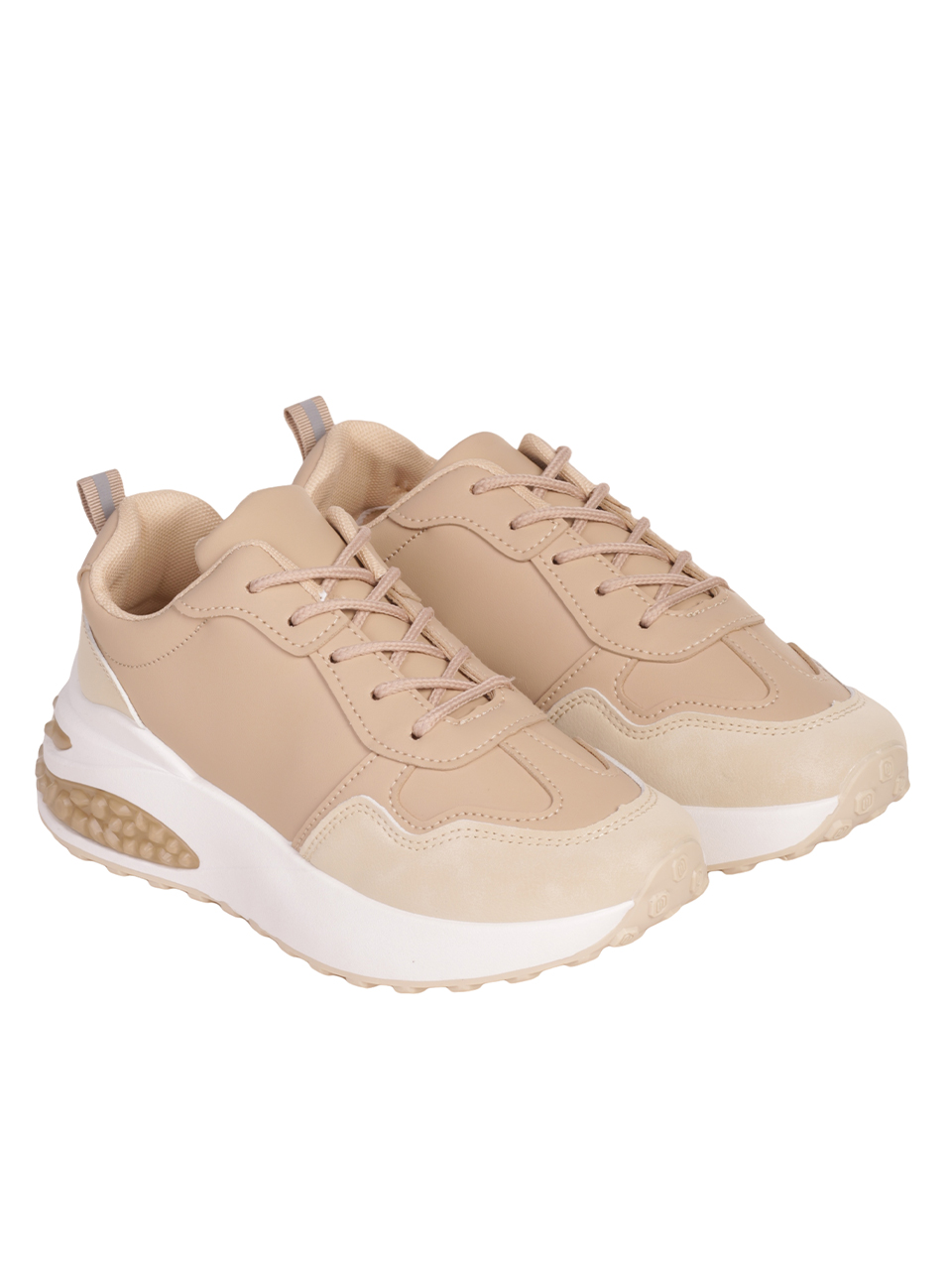 Ежедневни дамски обувки в бежово 3U-23557 beige