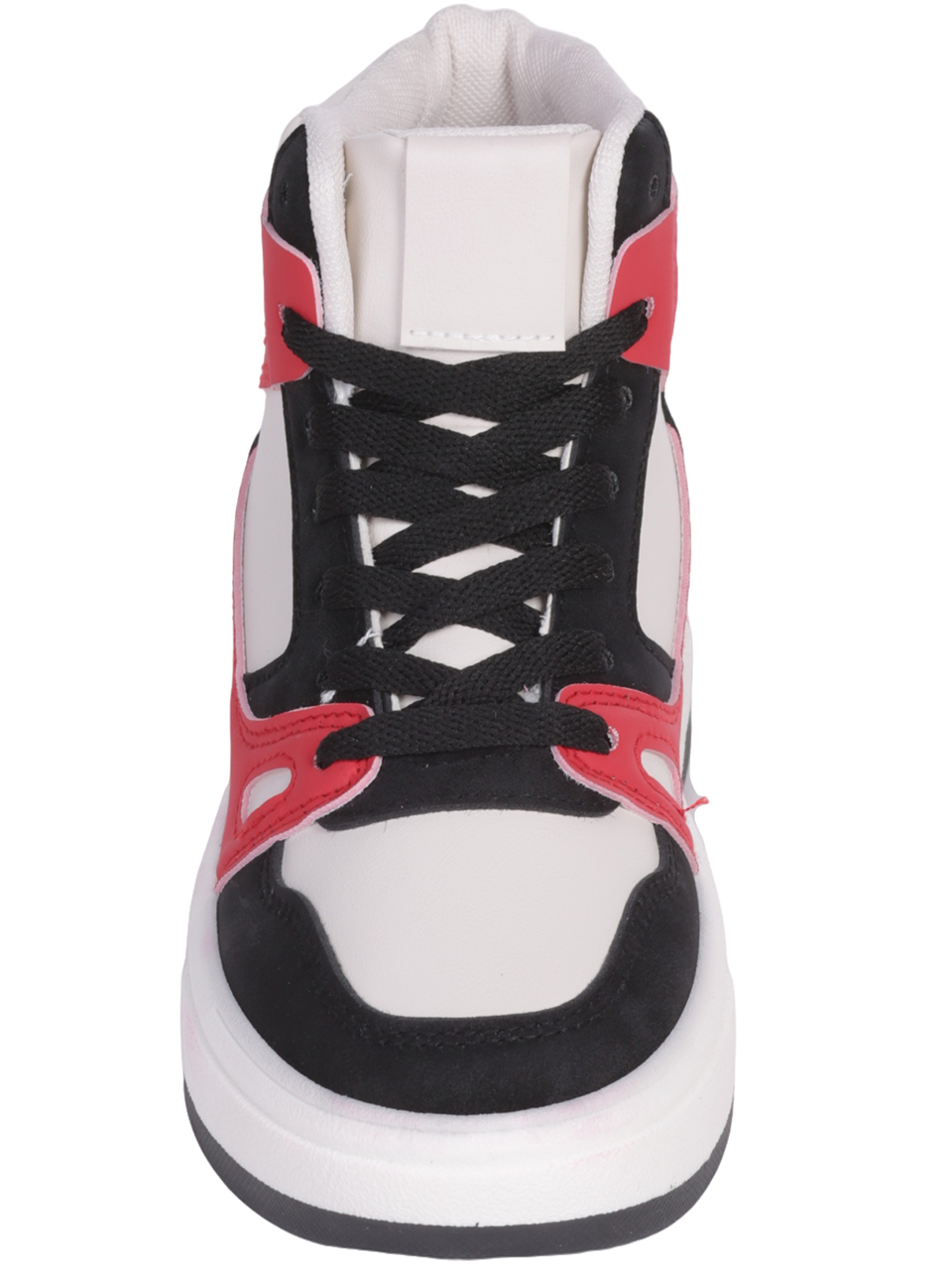 Ежедневни комфортни кецове в черно и червено 2U-23564 black/red