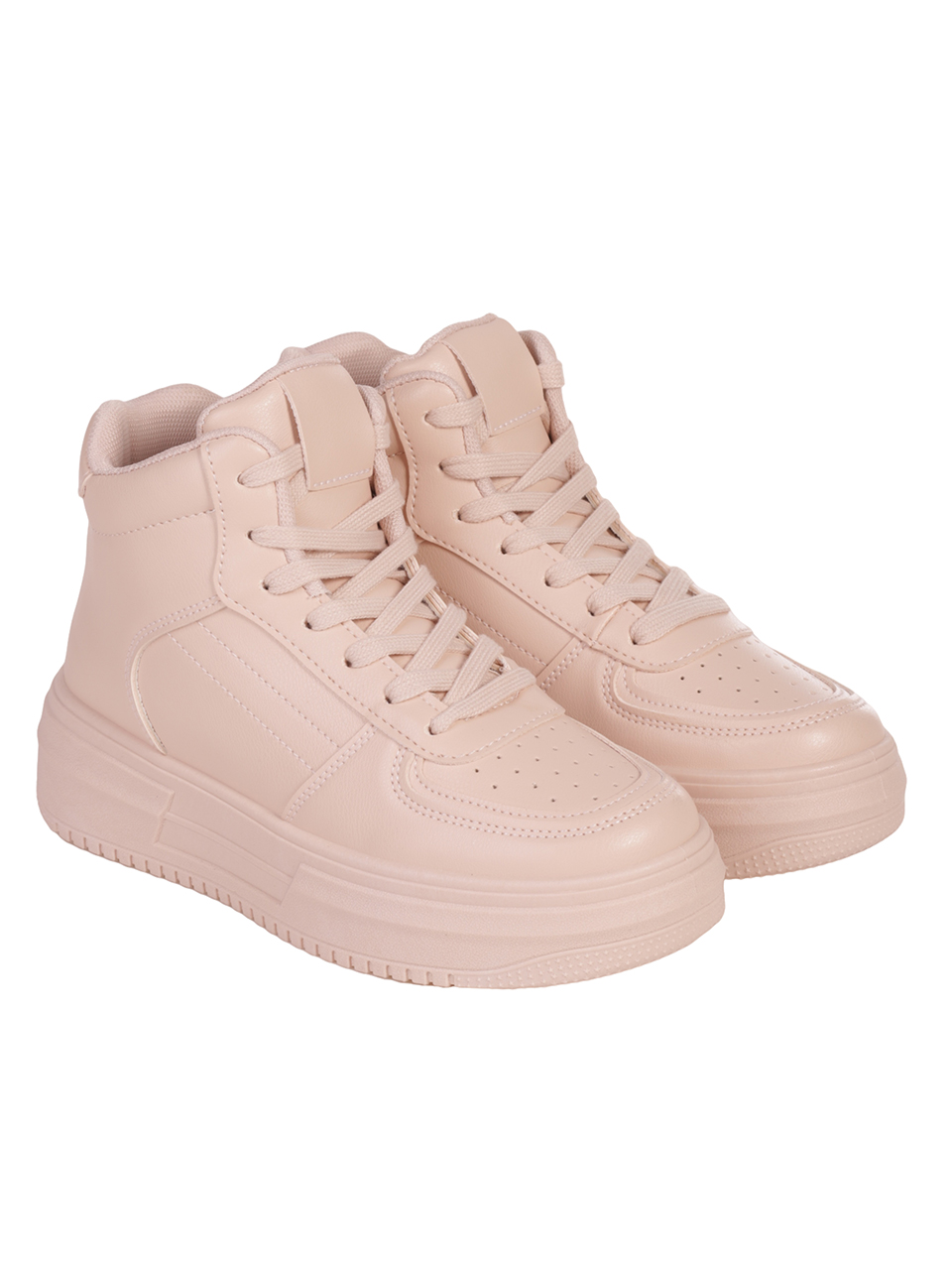 Ежедневни комфортни кецове в розово 2U-23561 pink