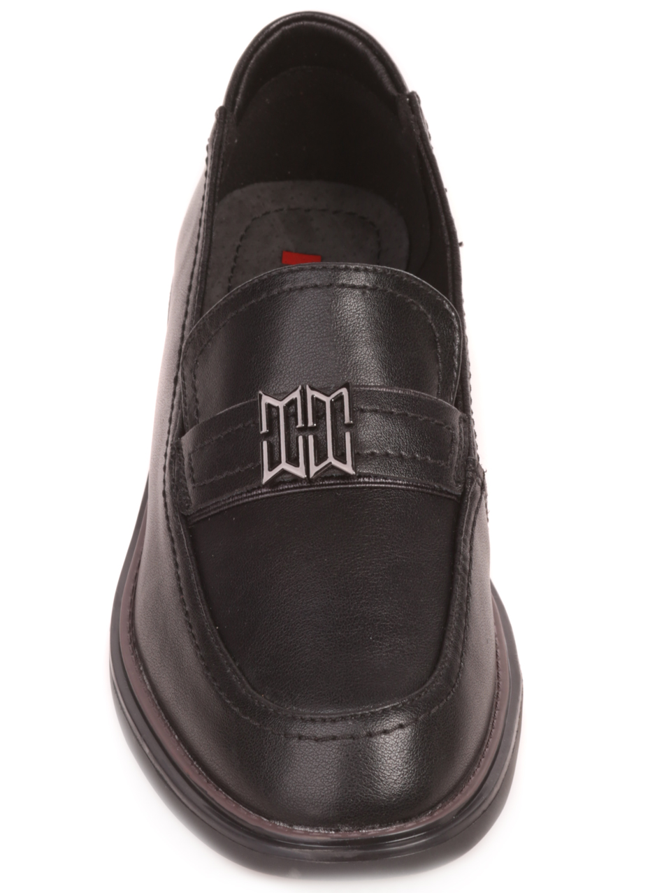 Мокасини от естествена кожа в черно 3AF-23541 black