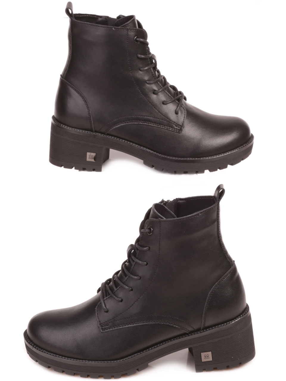 Дамски боти от естествена кожа в черно 2AF-23542 black