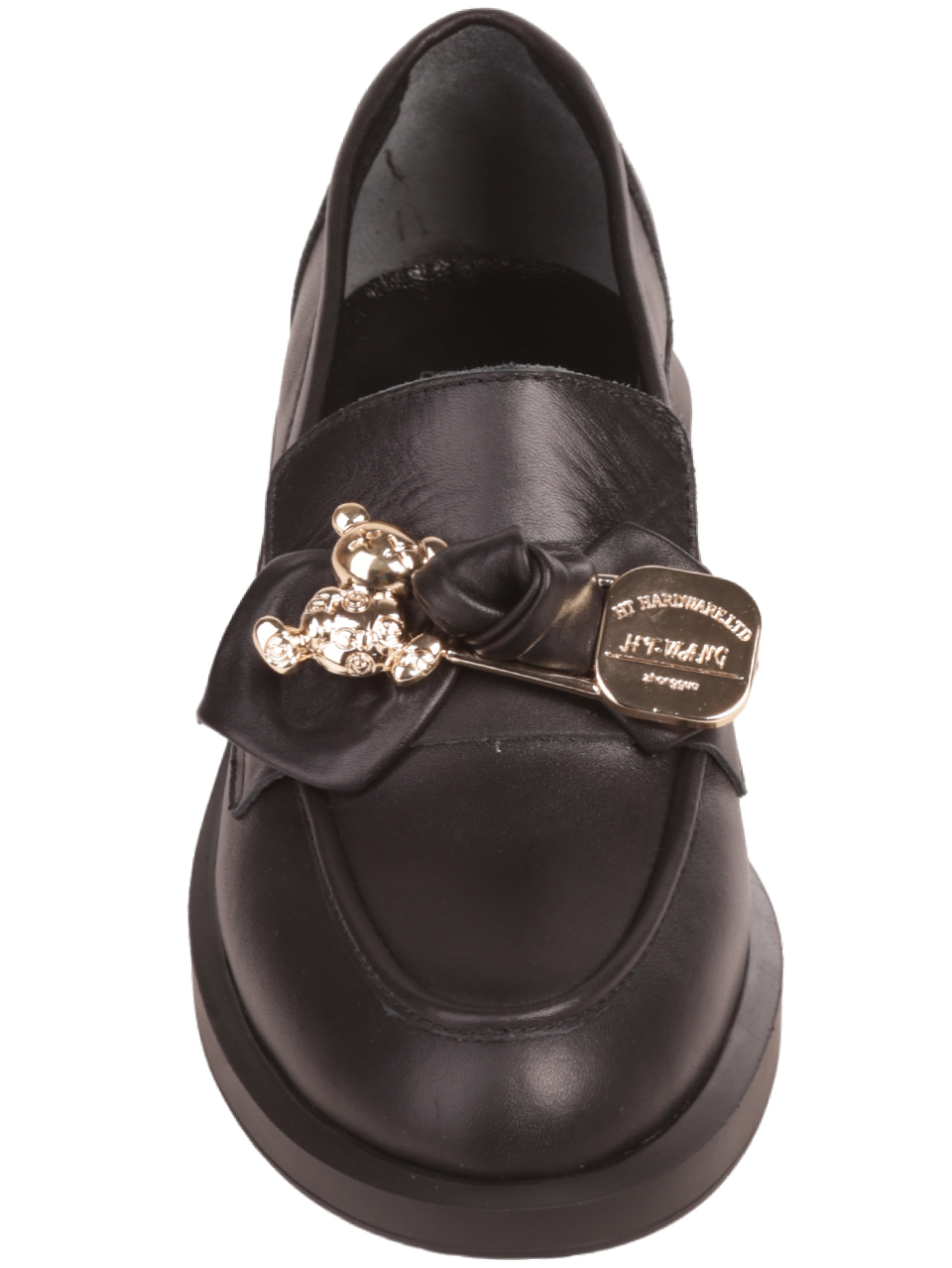 Мокасини от естествена кожа в черно 3AT-23721 black