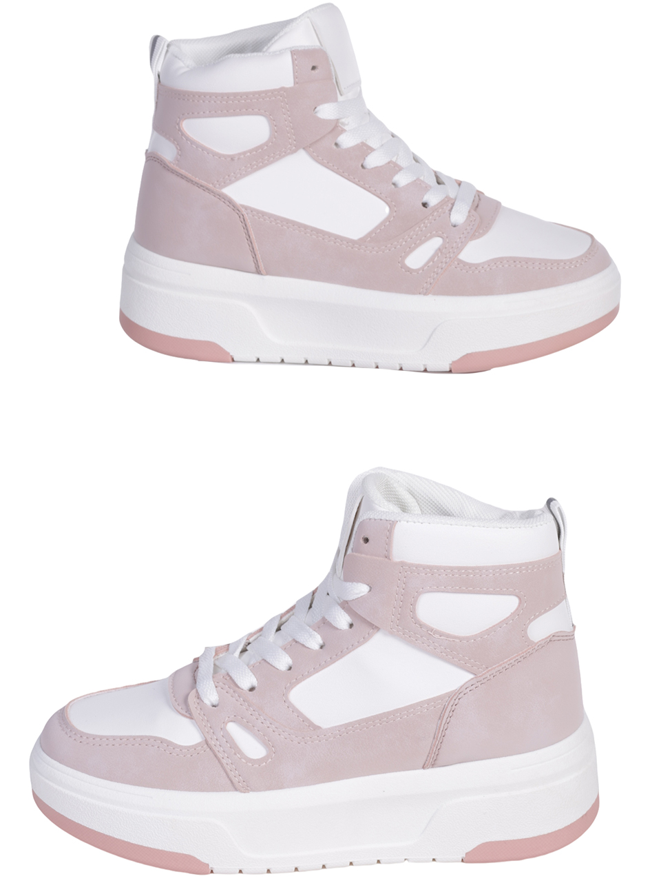 Ежедневни комфортни кецове в розово 2U-23564 pink