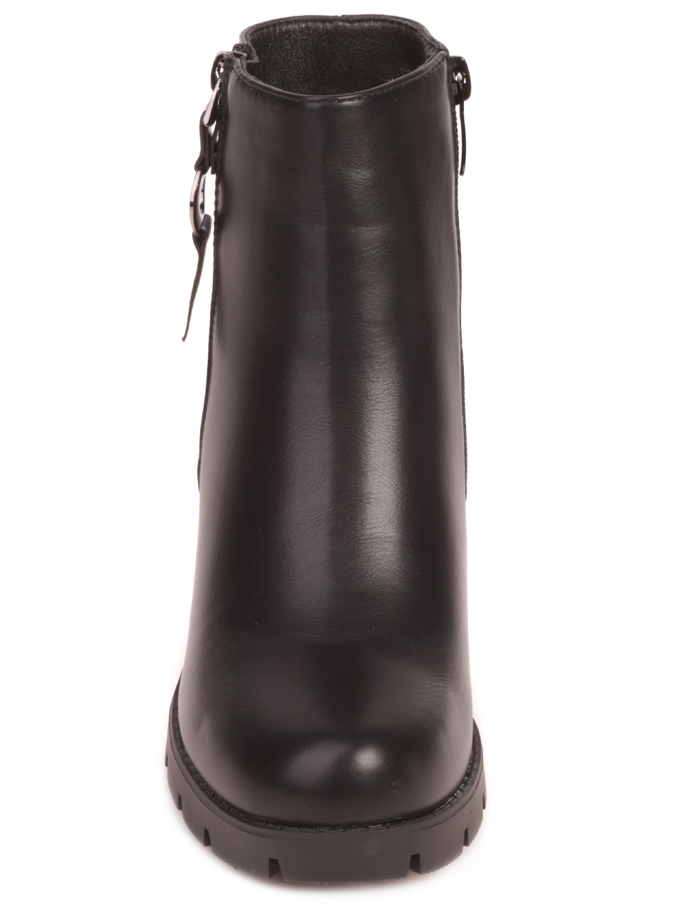 Дамски боти на ток в черно 2R-23502 black