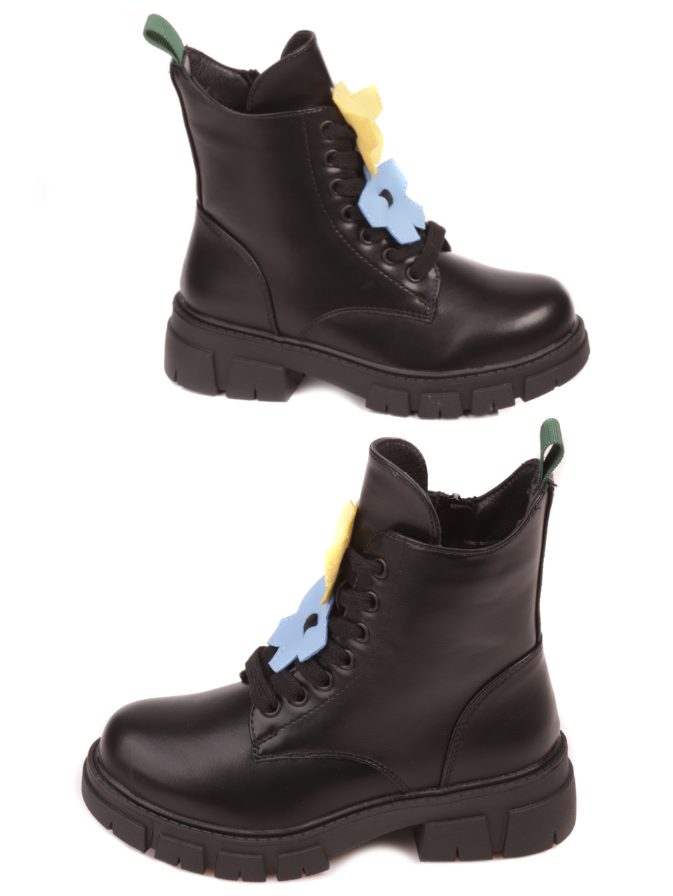 Детски боти в черно 19R-23583 black